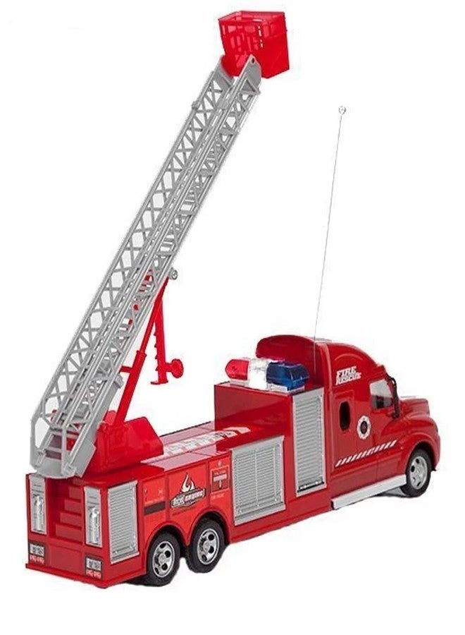 Breatoi ! Kids Fire Rescue, R/C Fire Engine Truck, Radio Control Fire Engine Truck With Simulations For The Kids Age 3+,Red - Image 3